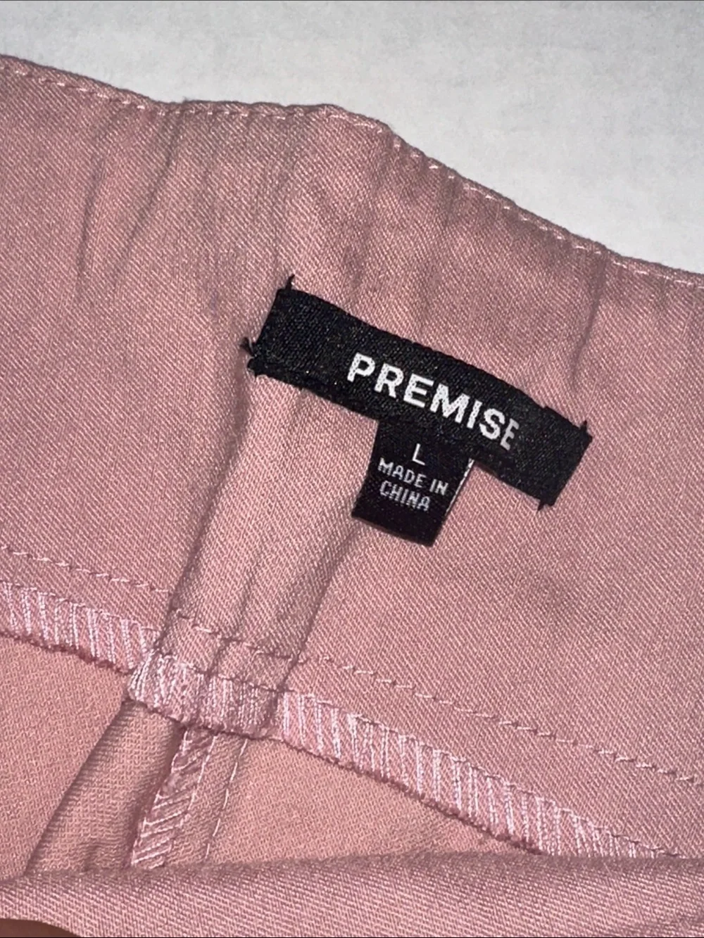NEW Premise Tummy Control Bengaline Pant Light Pink Stretchy Work Womens Large